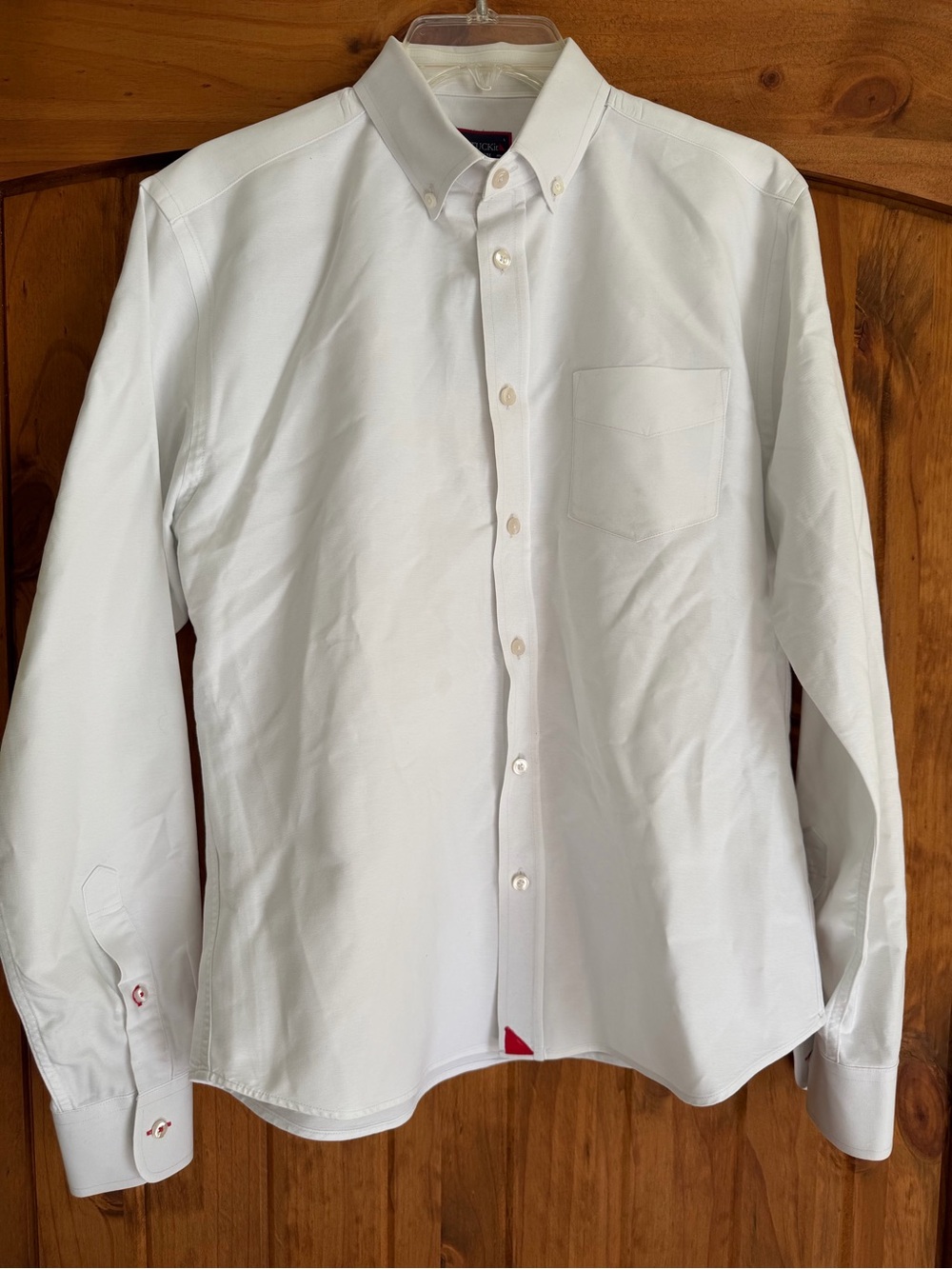 UNTUCKit White Button-Down Shirt with Chest Pocket